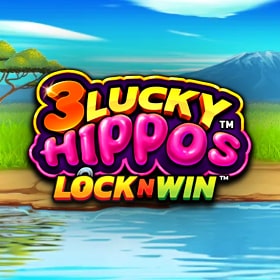 3 Lucky Hippos Lock n Win