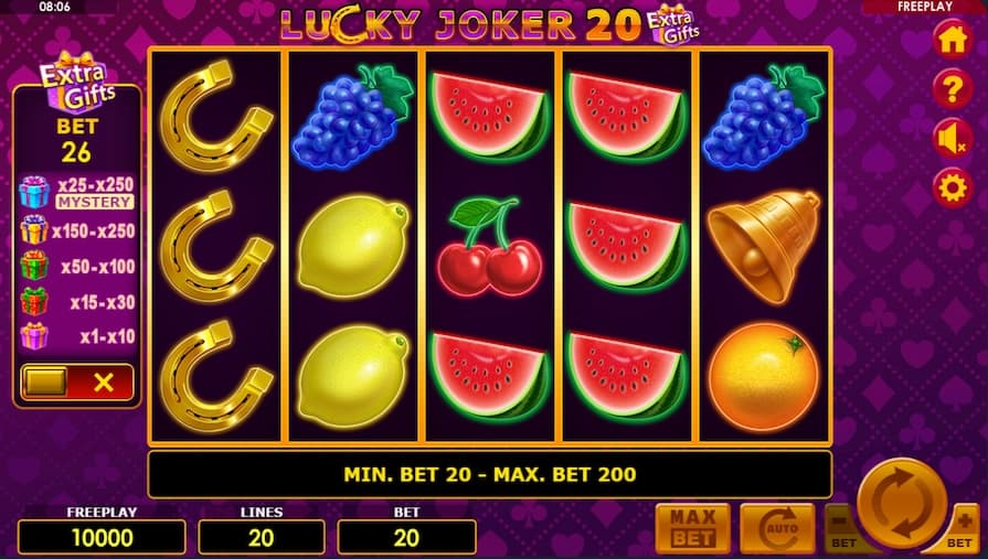 Обзор Lucky Joker 20 Extra Gifts