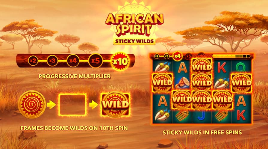 Бесплатная игра в African Spirit Sticky Wilds