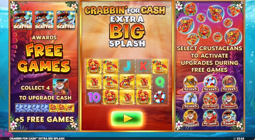 Бесплатная игра в Crabbin’ For Cash: Extra Big Splash