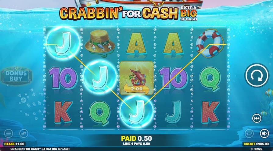 Дизайн игры Crabbin’ For Cash: Extra Big Splash