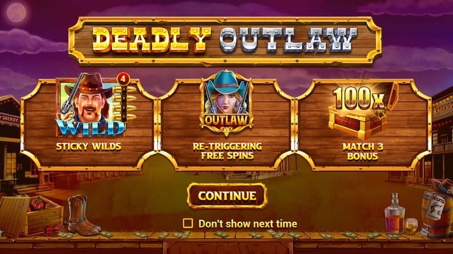 Бесплатная игра в Deadly Outlaw