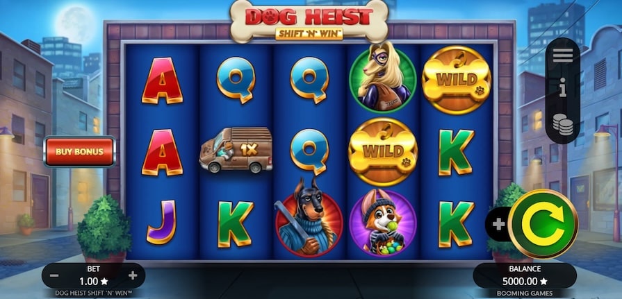 Слот Dog Heist Shift N Win