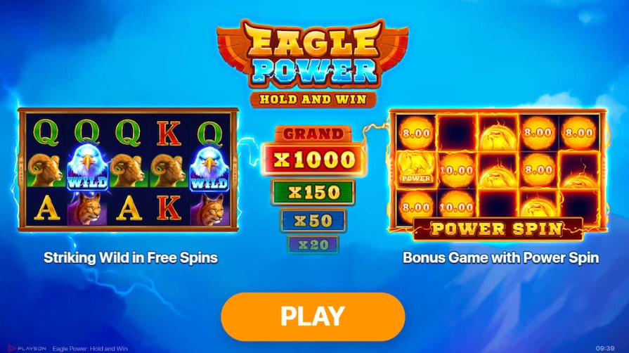 Бесплатная игра в Eagle Power: Hold and Win