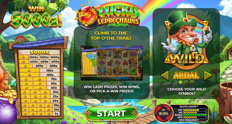 Бесплатная игра в 3 Lucky Leprechauns