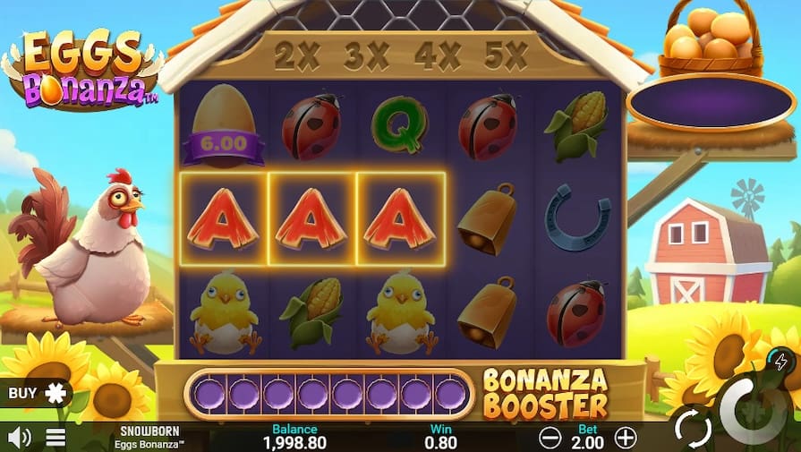 Дизайн игры Eggs Bonanza