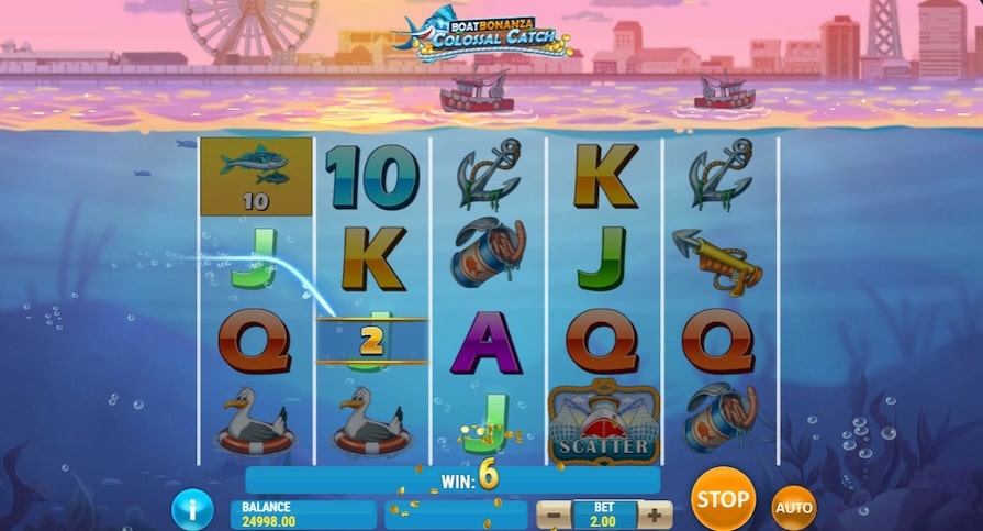 Дизайн игры Boat Bonanza Colossal Catch